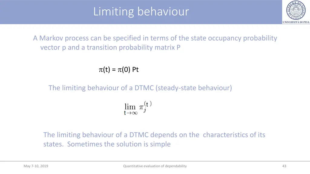 limiting behaviour
