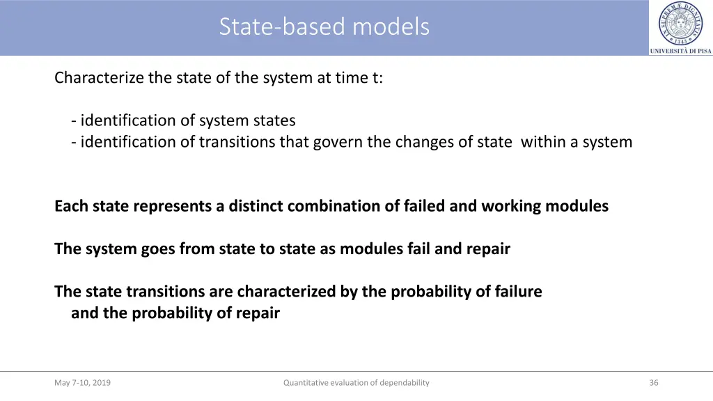 state based models 1