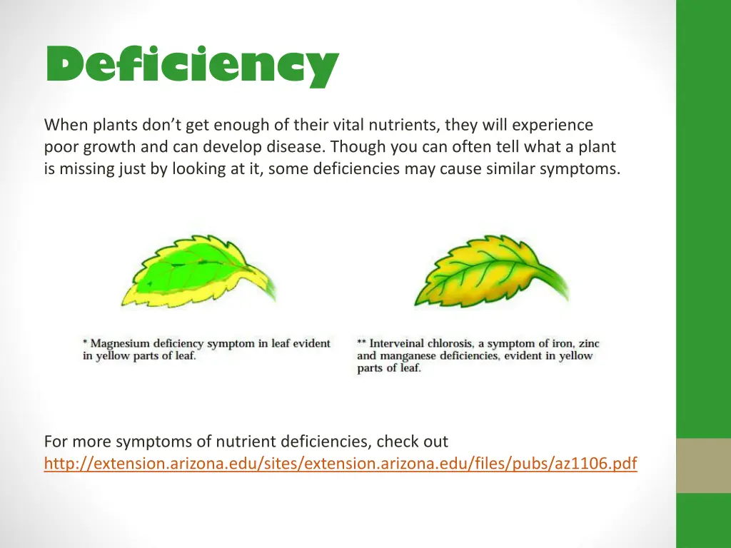 deficiency