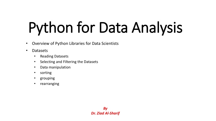 python for data analysis python for data analysis