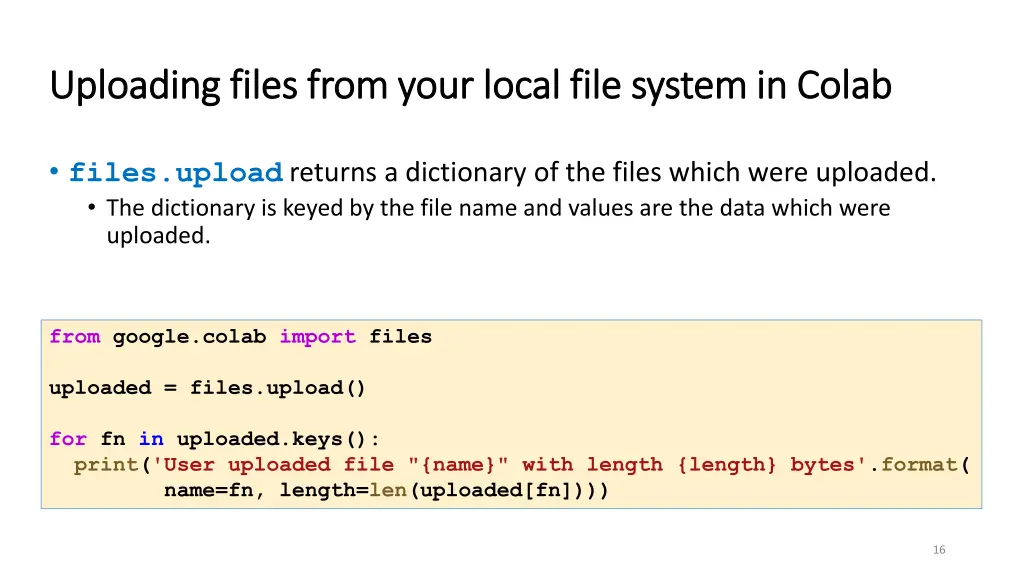 uploading files from your local file uploading