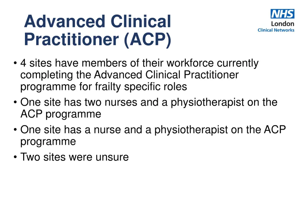 advanced clinical practitioner acp