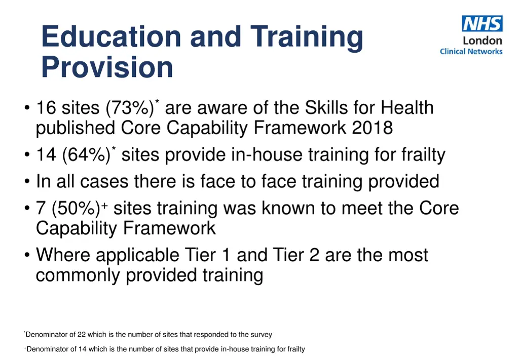education and training provision