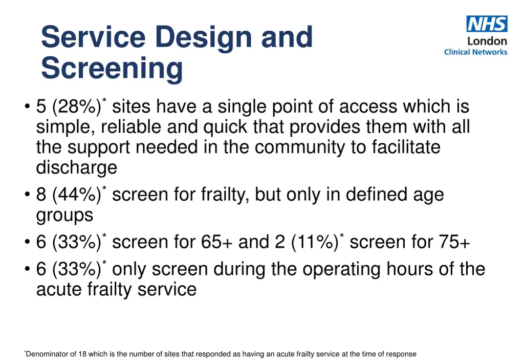 service design and screening