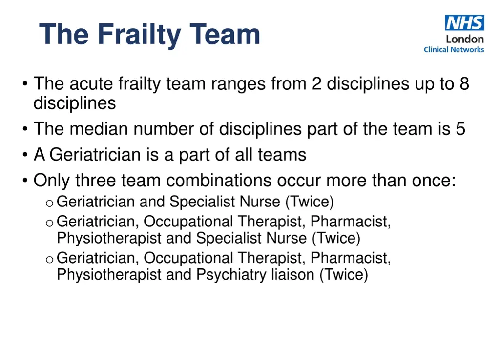 the frailty team