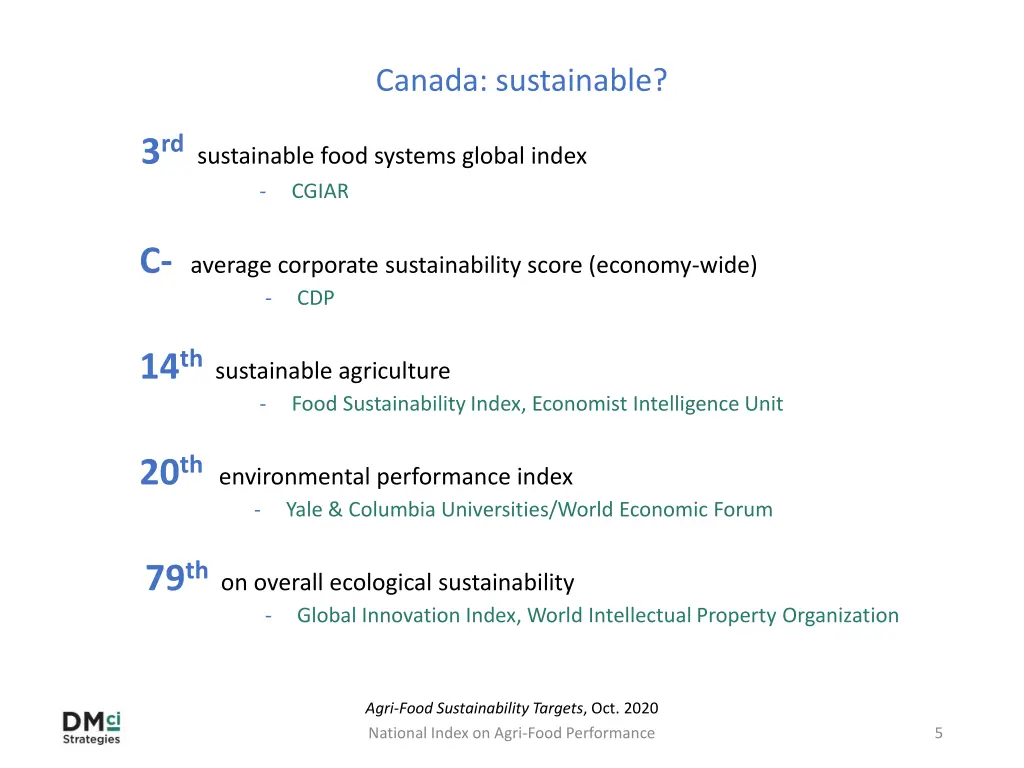 canada sustainable