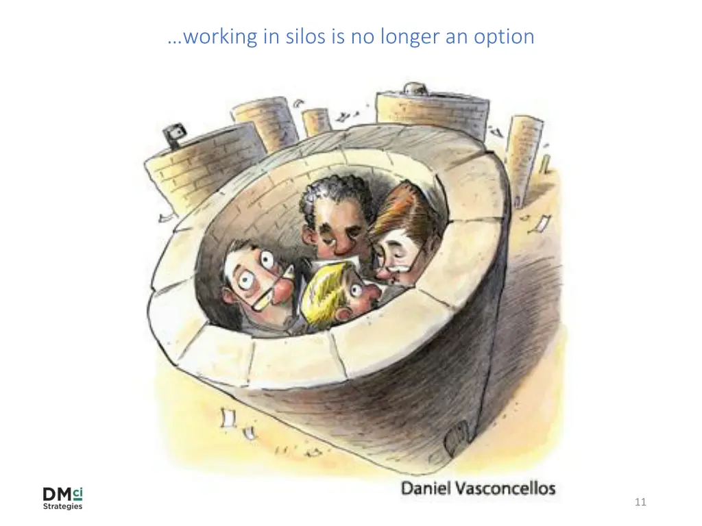 working in silos is no longer an option