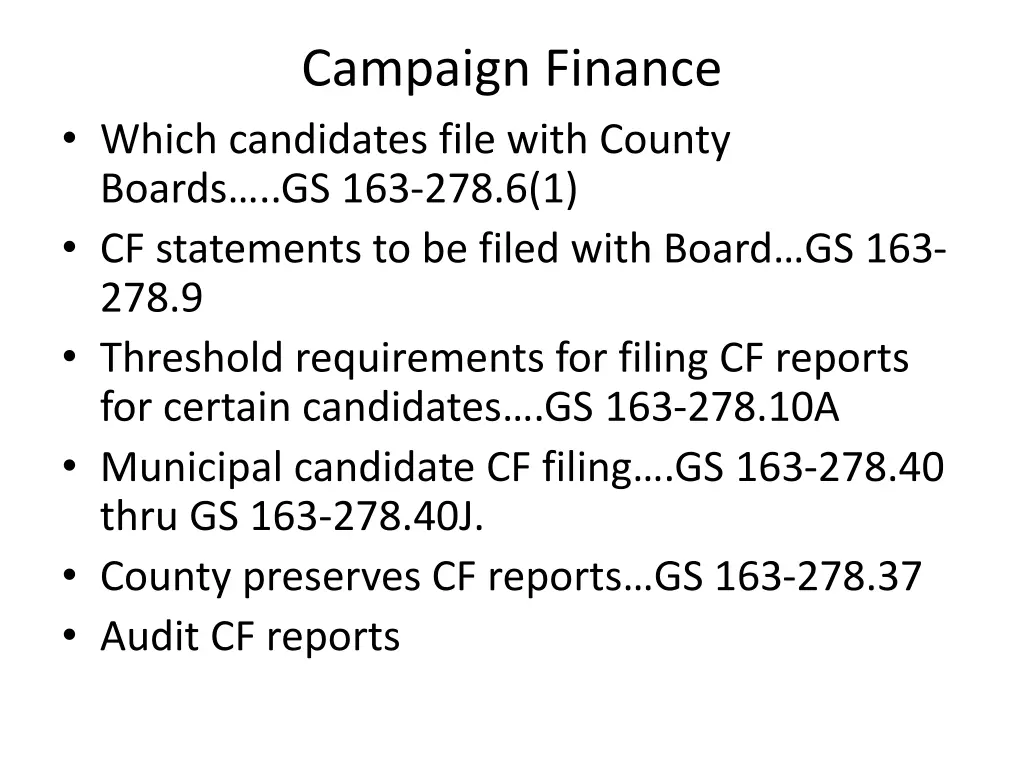 campaign finance