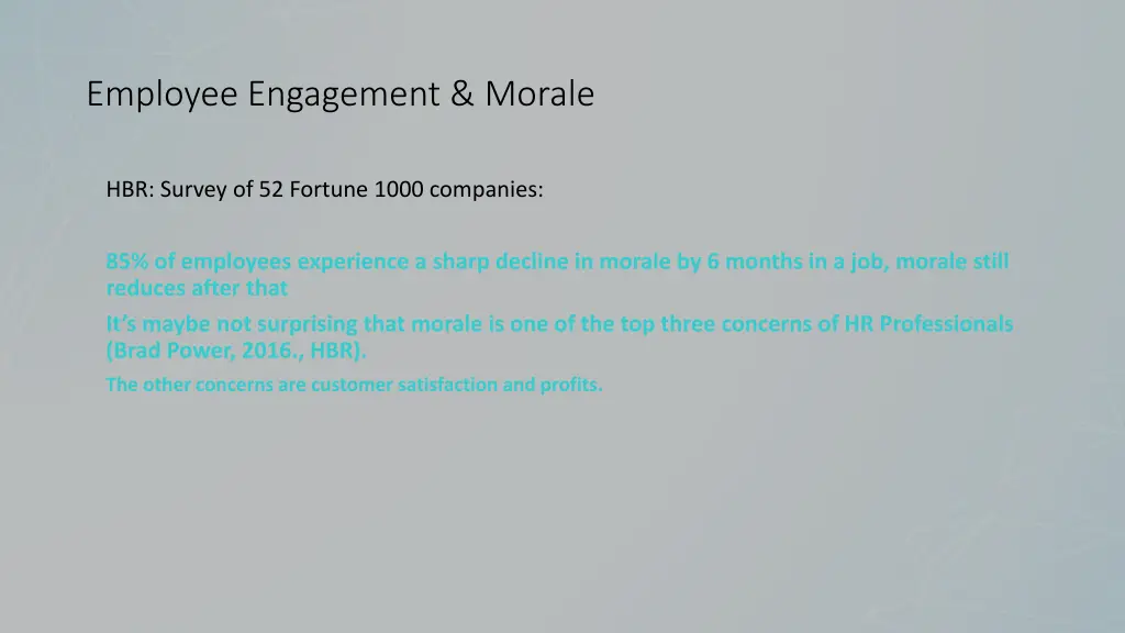 employee engagement morale