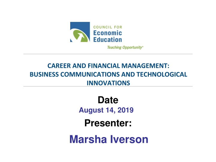 career and financial management business
