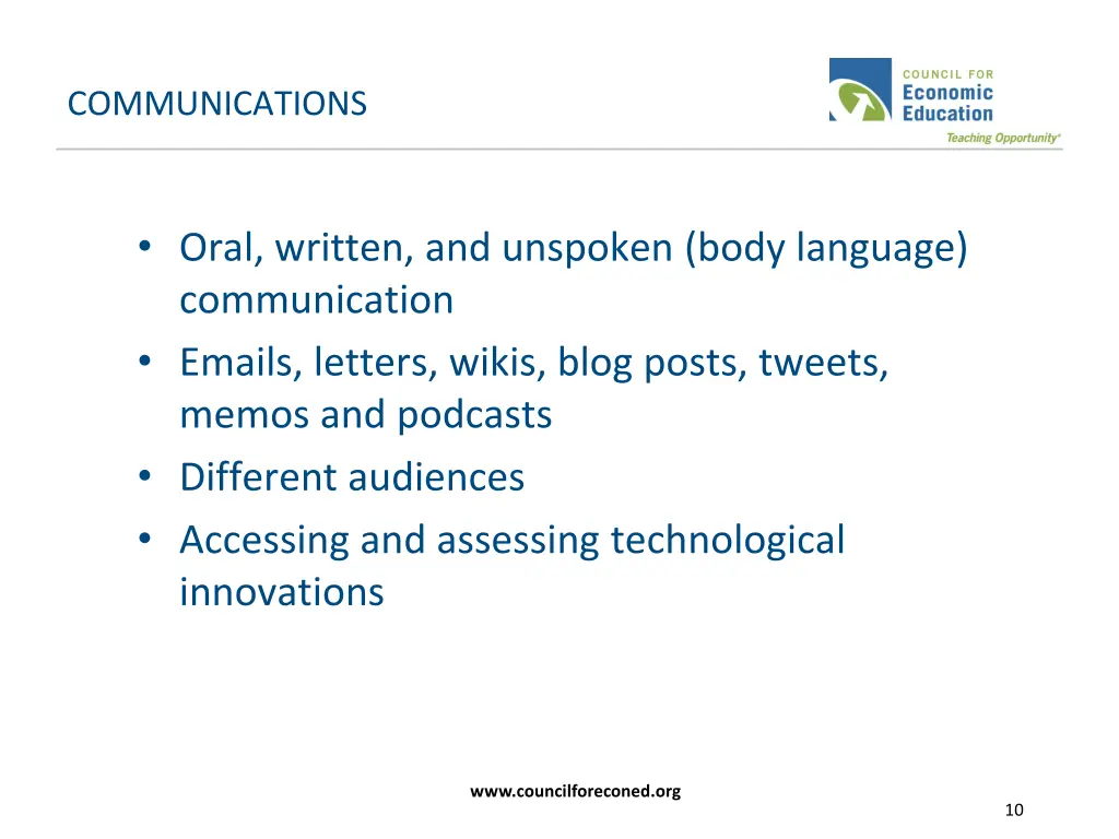 communications