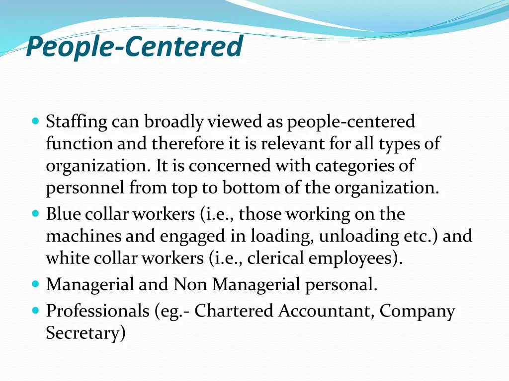 people centered