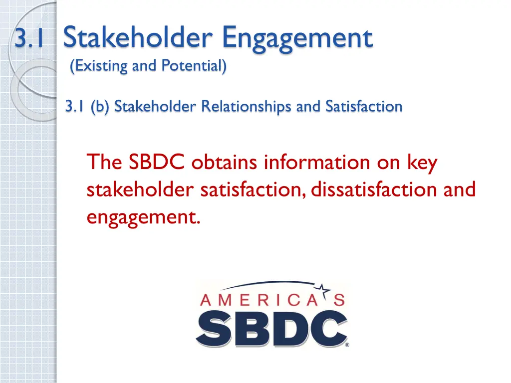 3 1 stakeholder engagement existing and potential 2