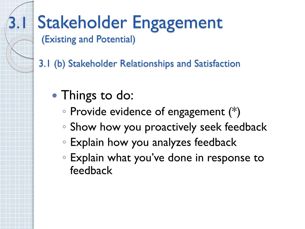 3 1 stakeholder engagement existing and potential 3