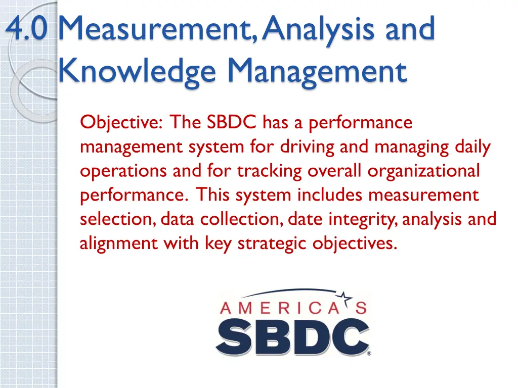 4 0 measurement analysis and knowledge management