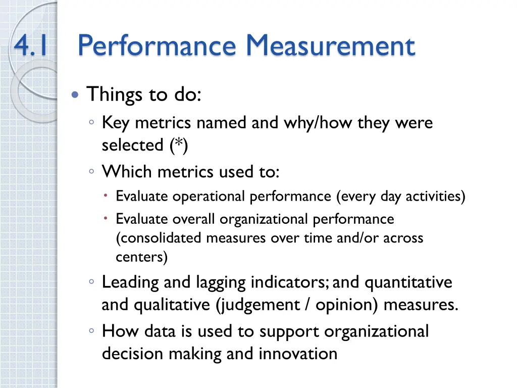 4 1 performance measurement things