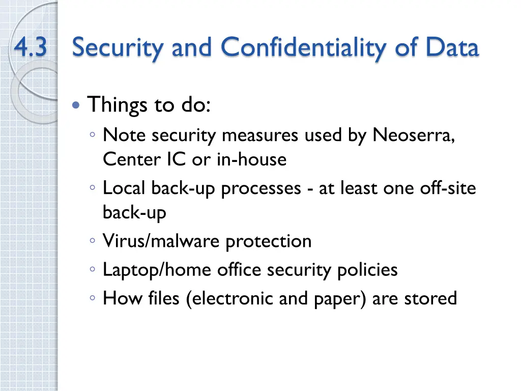 4 3 security and confidentiality of data things