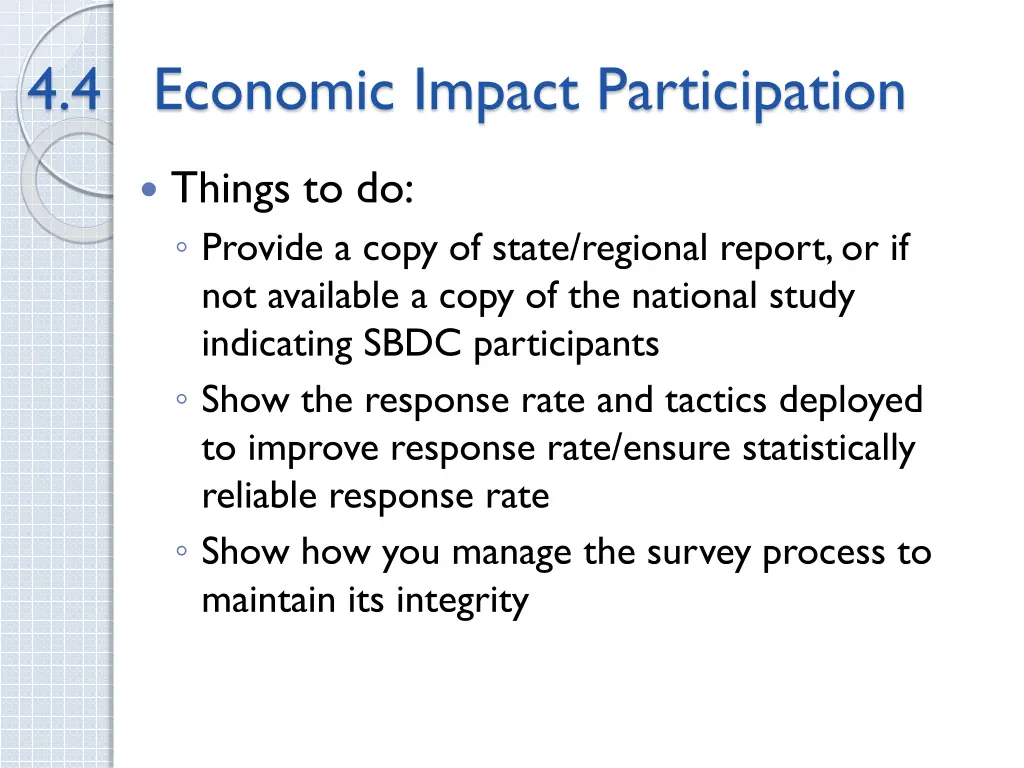 4 4 economic impact participation things