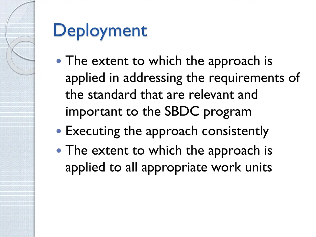 deployment