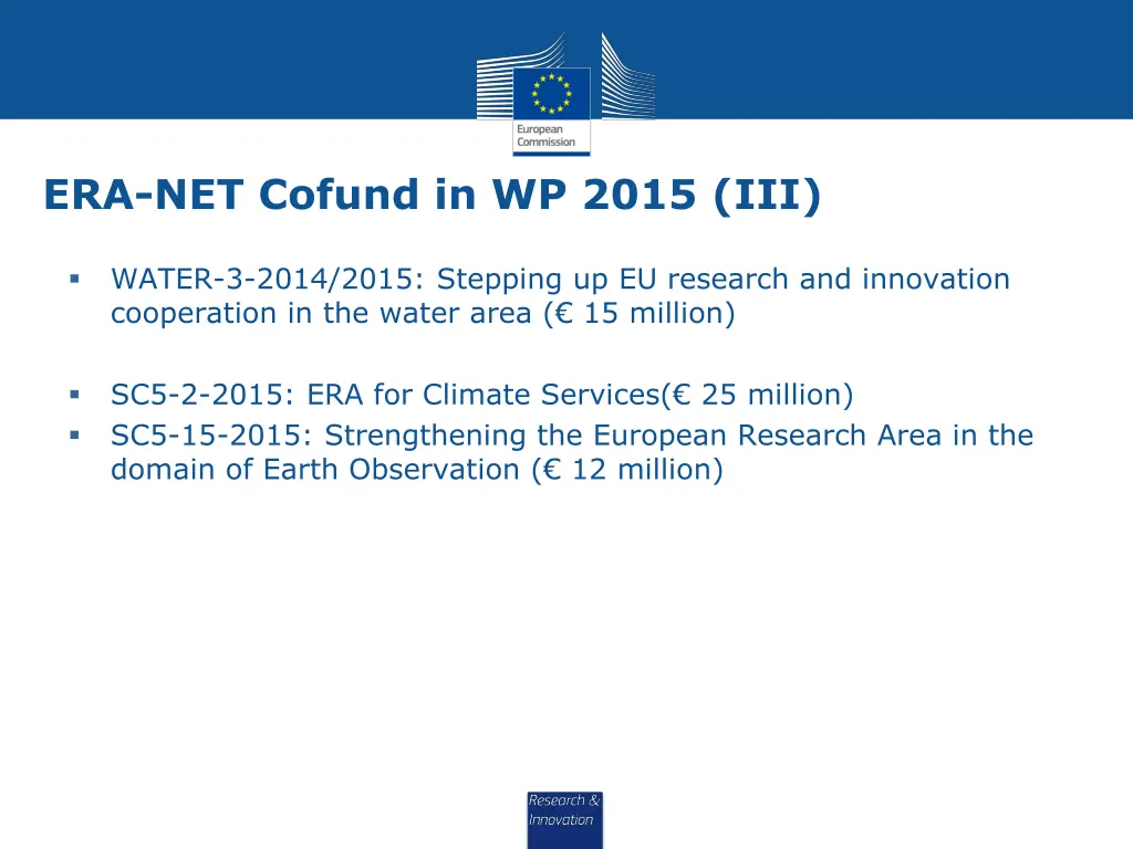 era net cofund in wp 2015 iii
