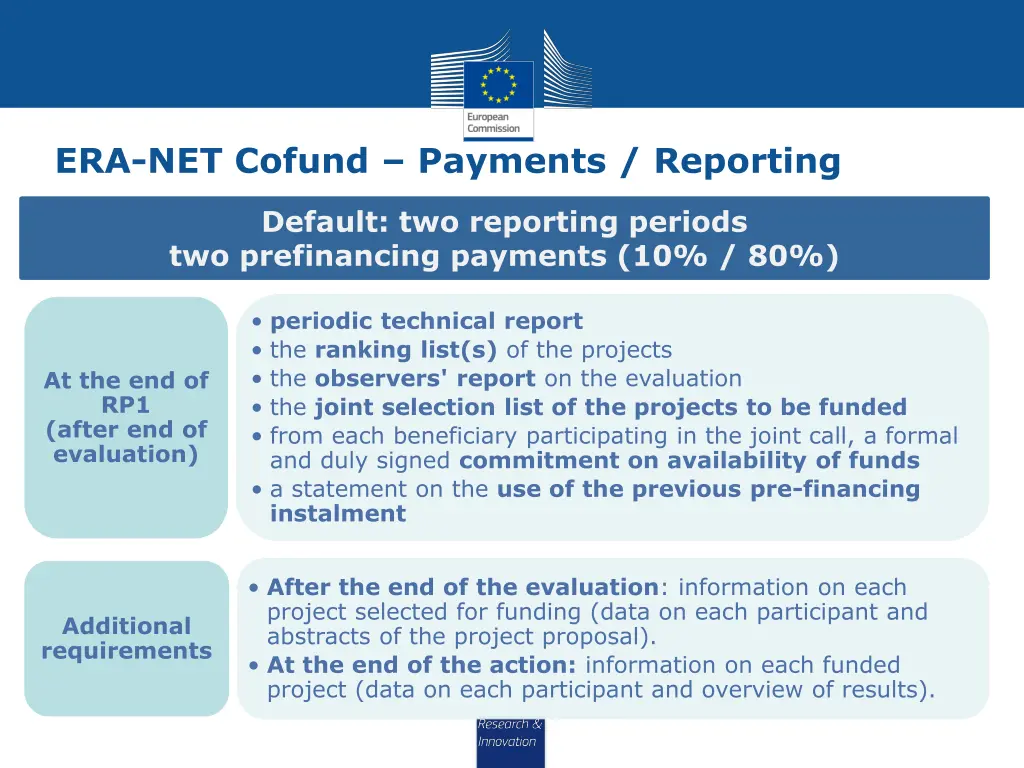 era net cofund payments reporting