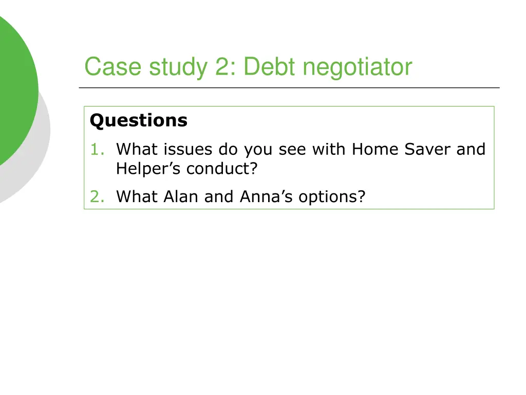 case study 2 debt negotiator 3