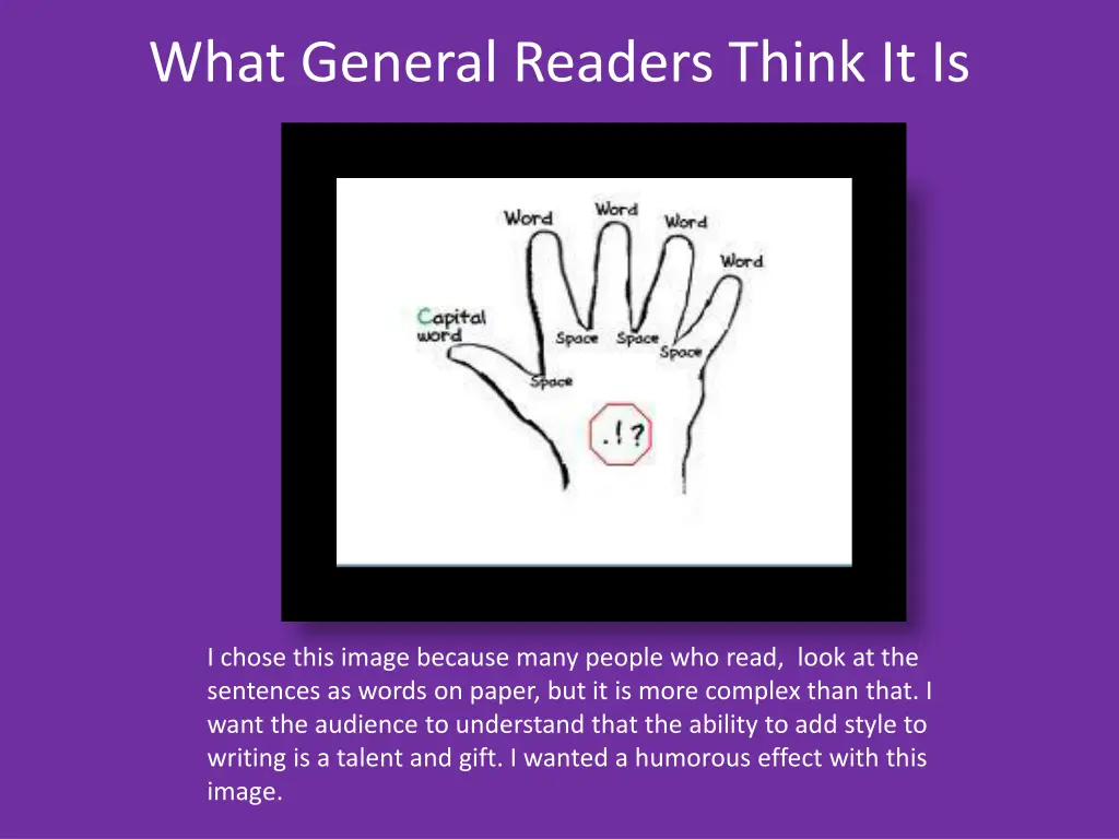 what general readers think it is