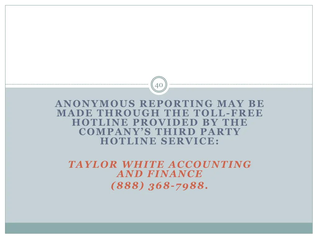 anonymous reporting