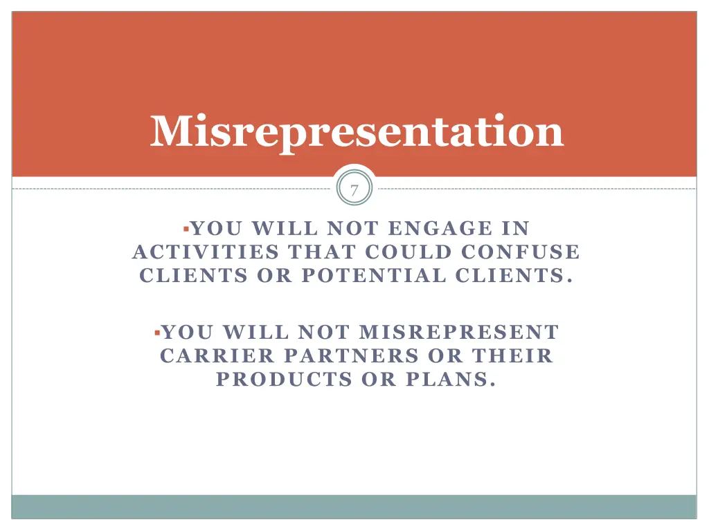 misrepresentation 1