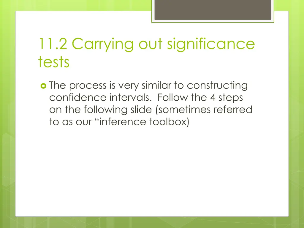11 2 carrying out significance tests