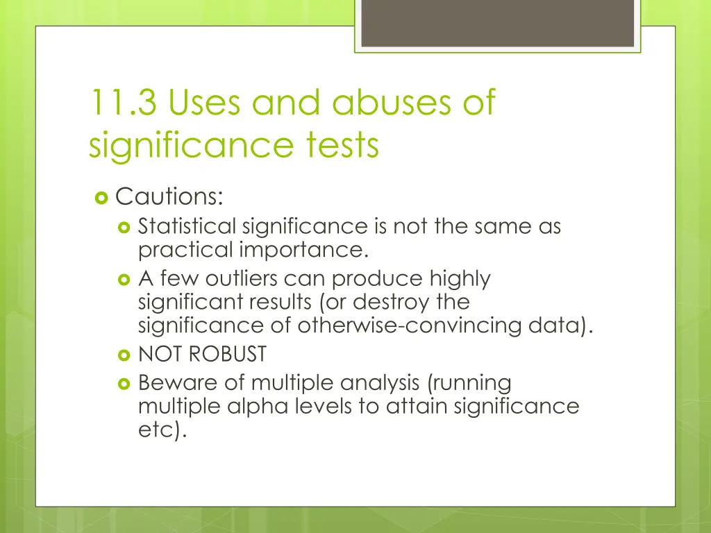 11 3 uses and abuses of significance tests