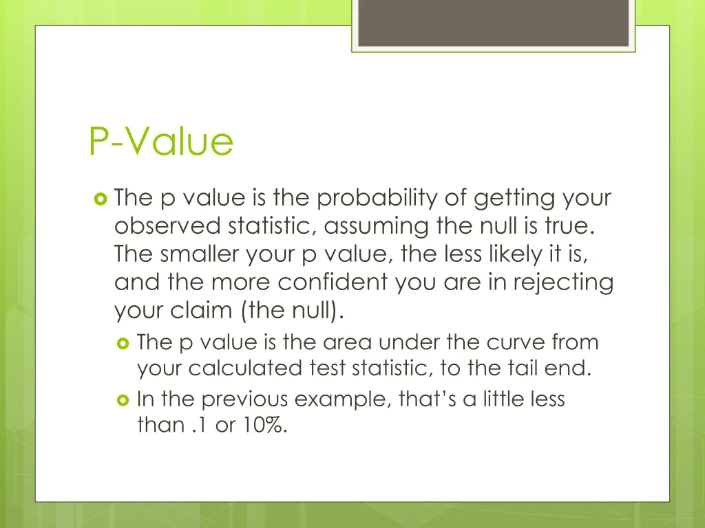 p value
