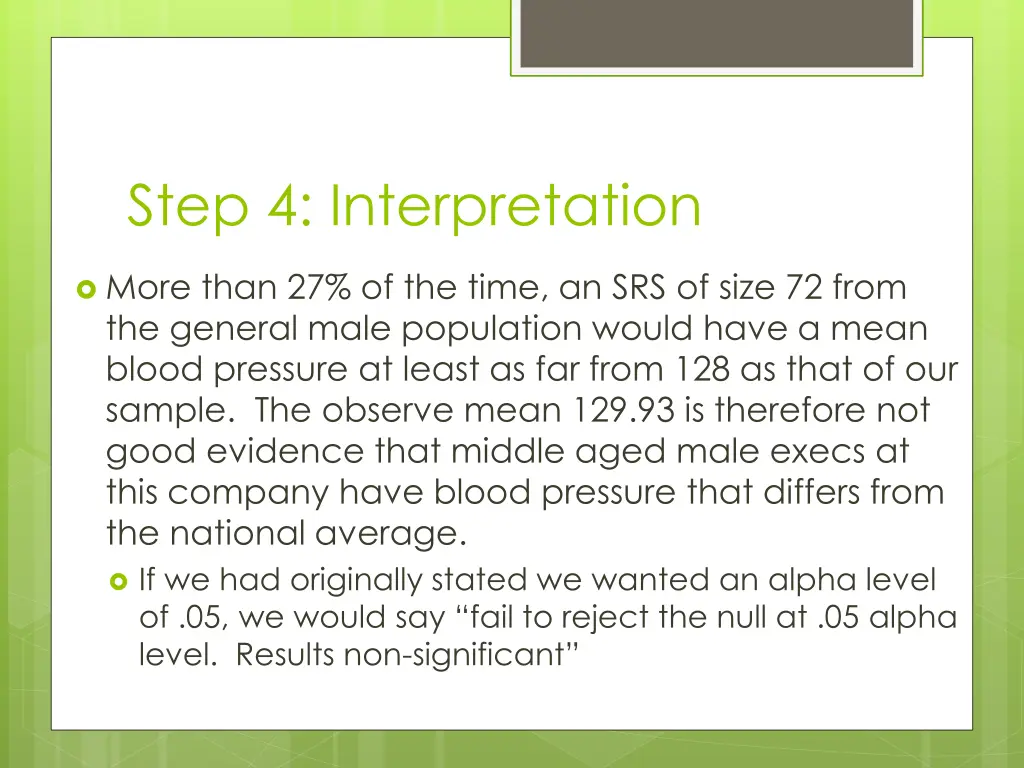 step 4 interpretation