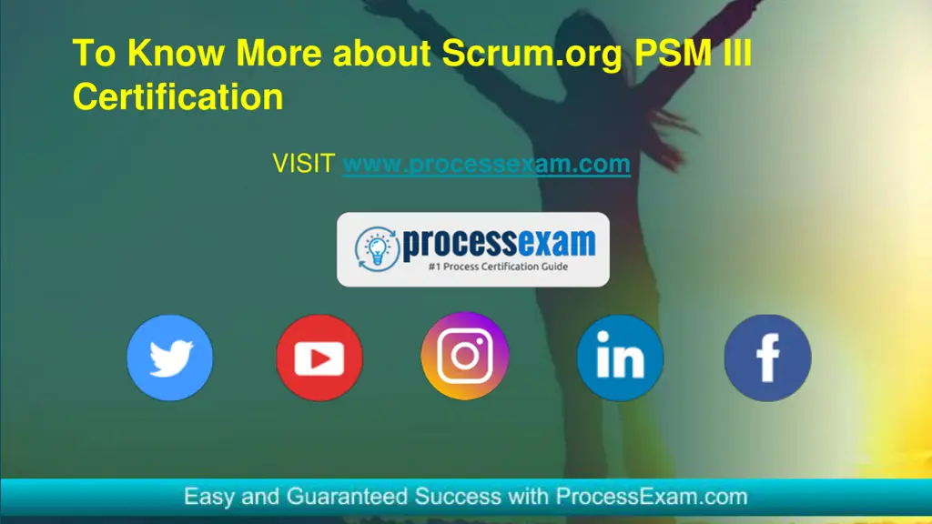 to know more about scrum org psm iii certification