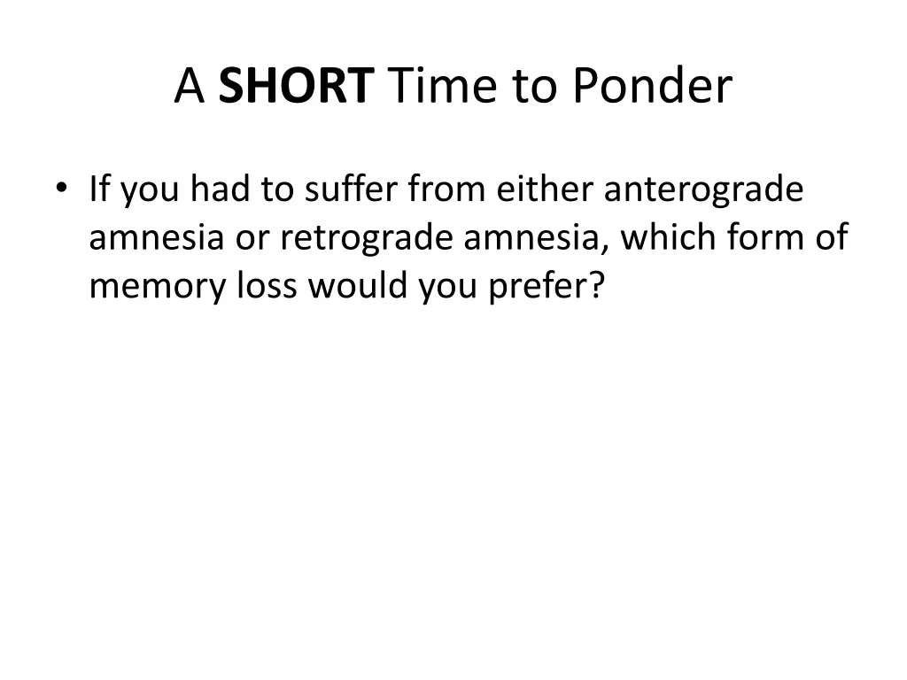a short time to ponder 4