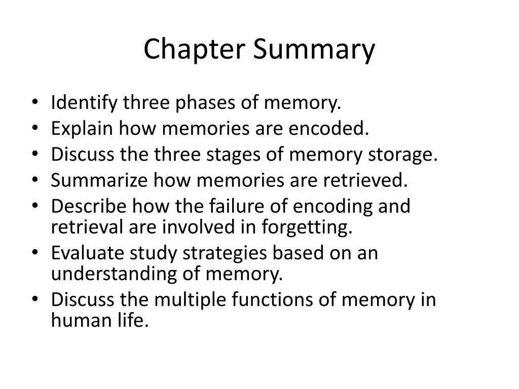 chapter summary