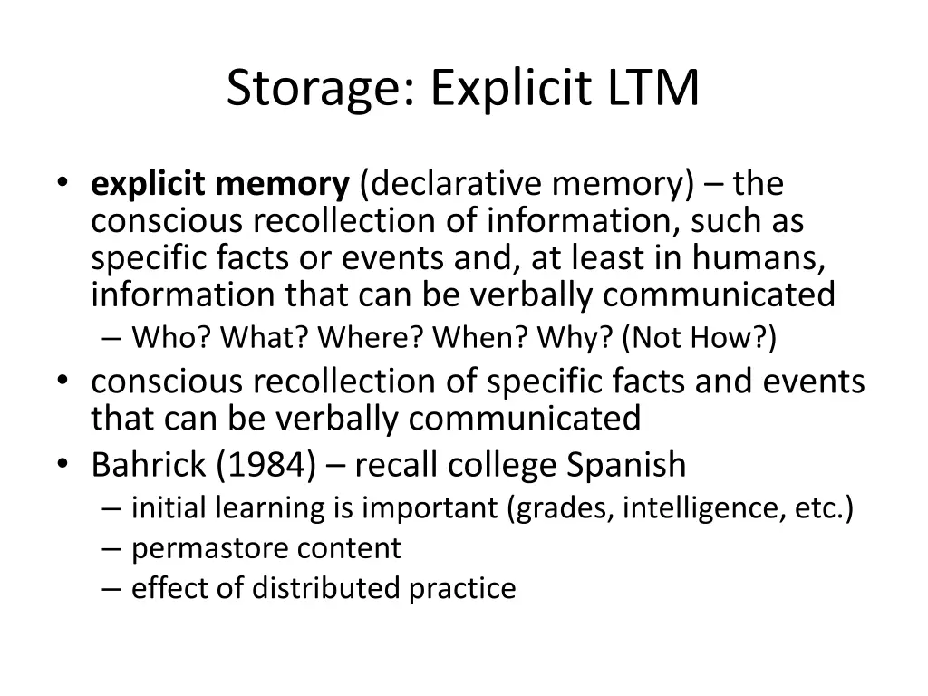 storage explicit ltm
