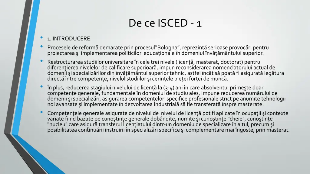 de ce isced 1 1