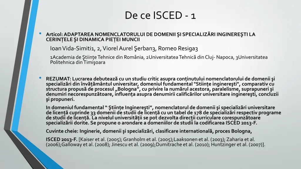 de ce isced 1