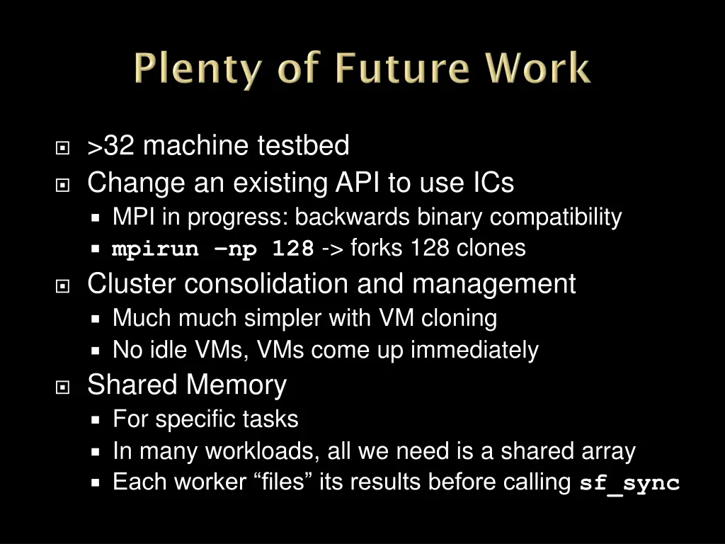 32 machine testbed change an existing