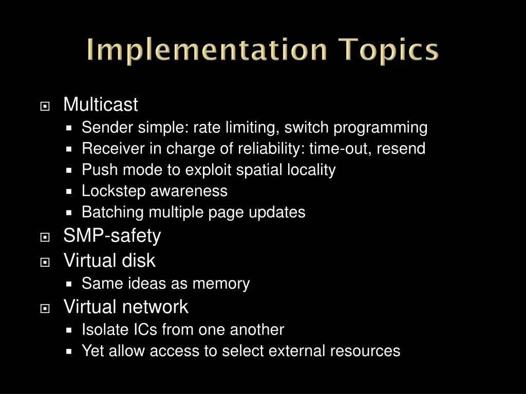 multicast sender simple rate limiting switch