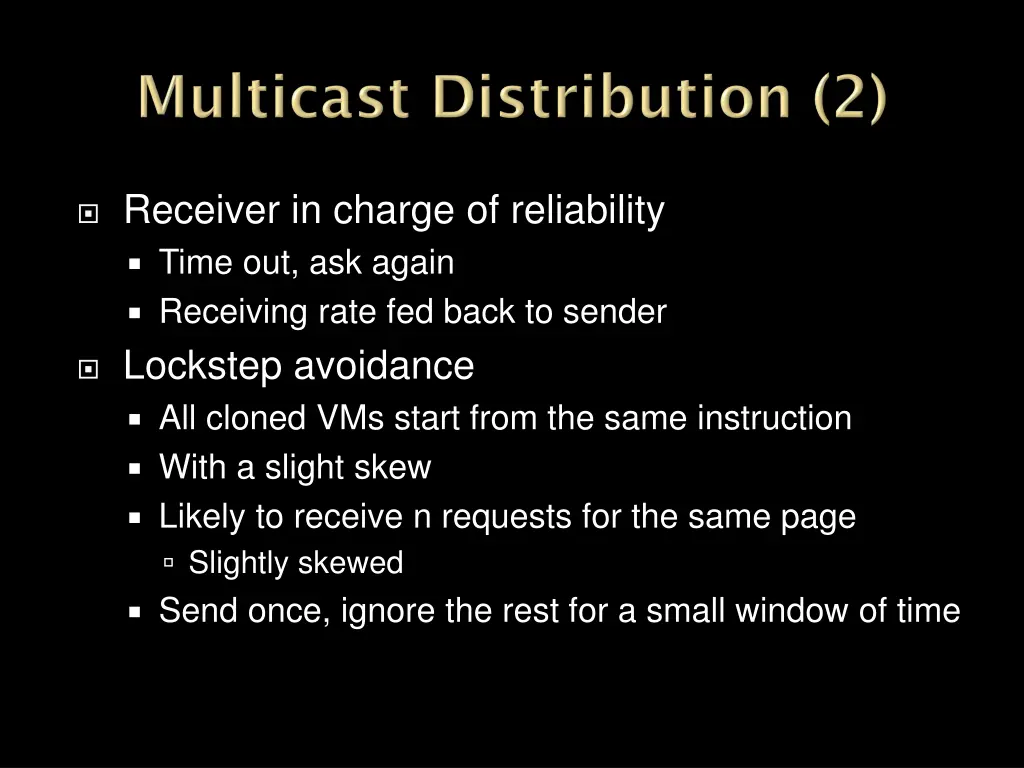receiver in charge of reliability time