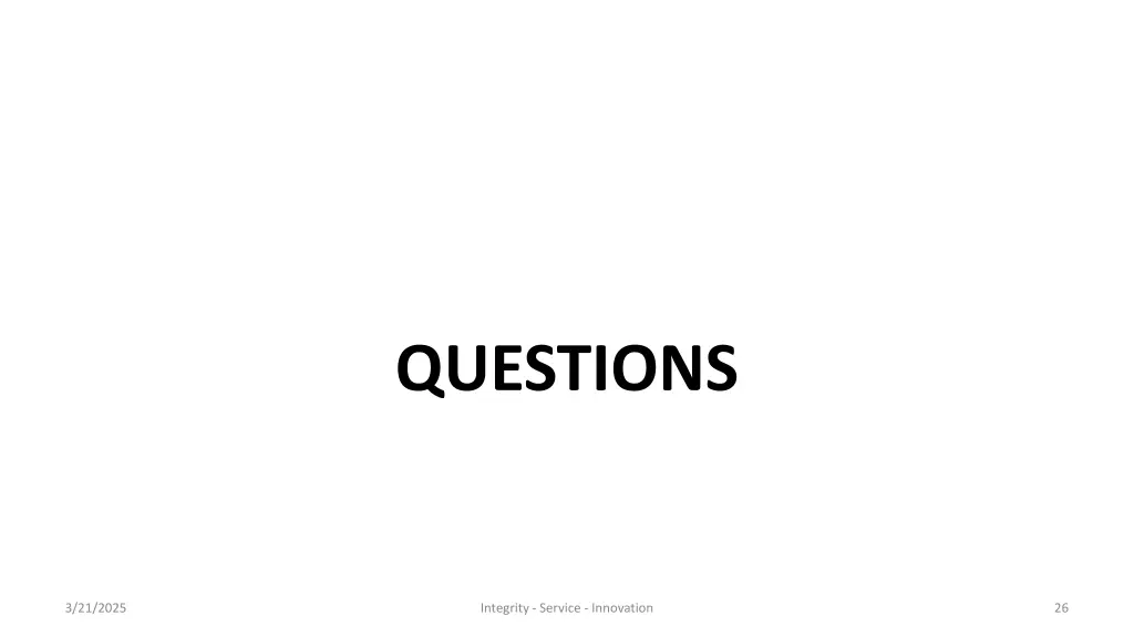 questions
