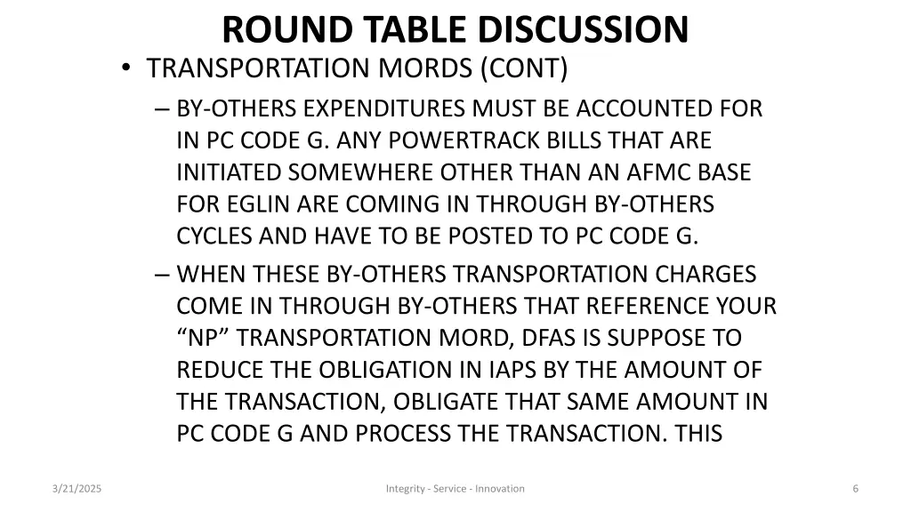 round table discussion transportation mords cont 1