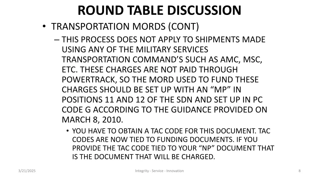 round table discussion transportation mords cont 2