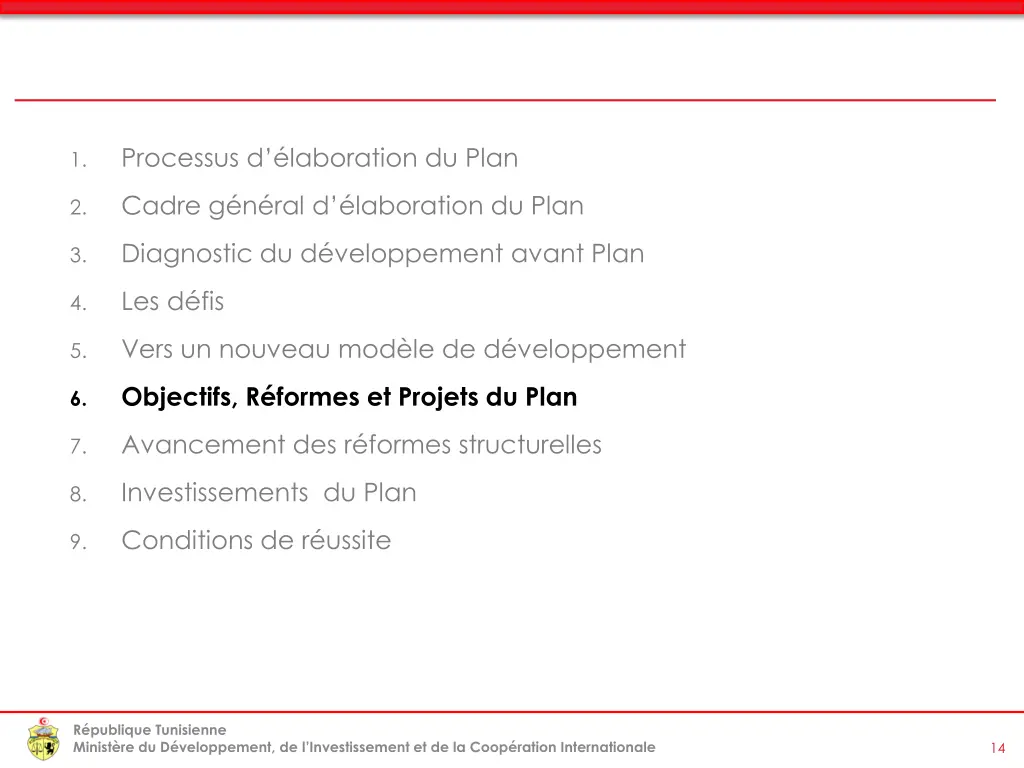processus d laboration du plan 5