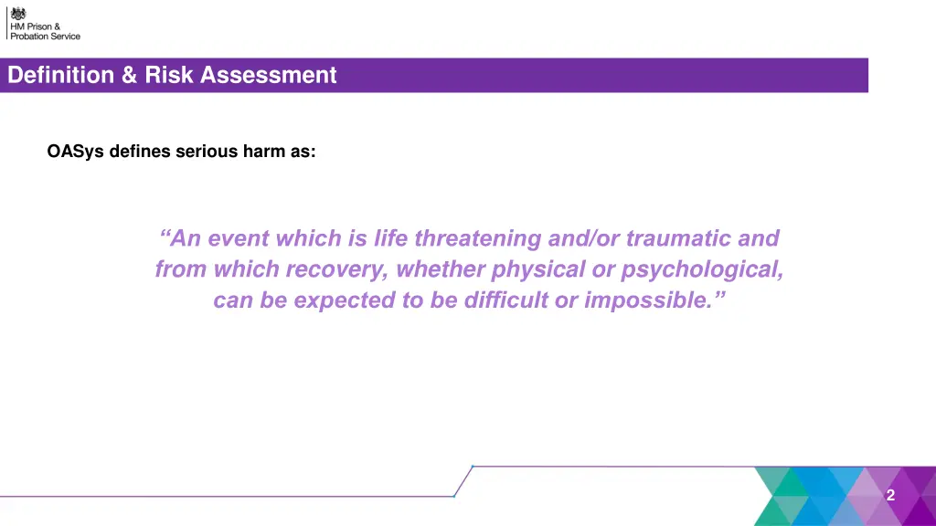 risk assessment definition risk assessment