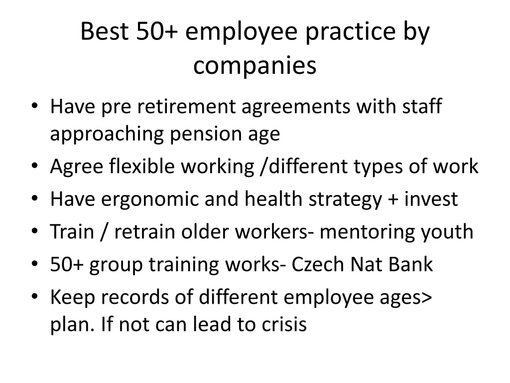 best 50 employee practice by companies