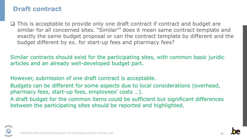 draft contract