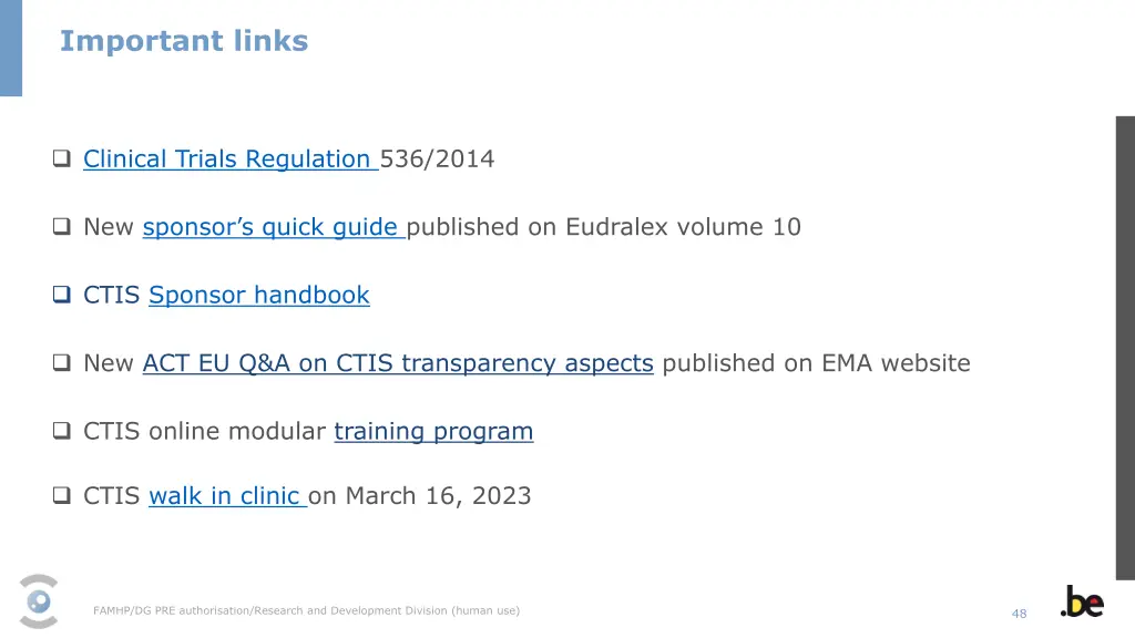 important links